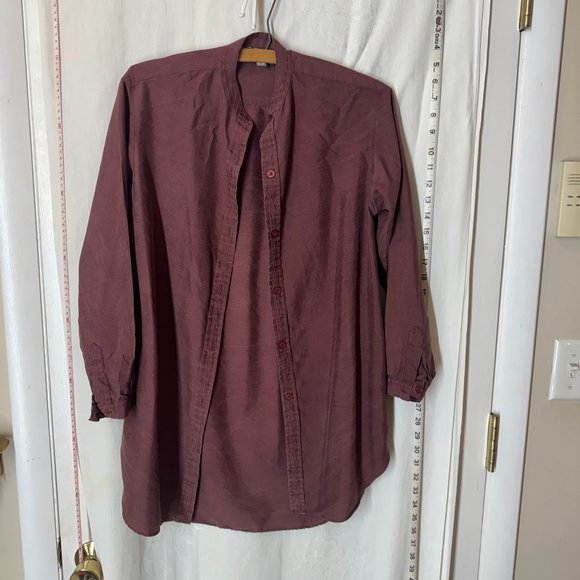 Vintage Rolling Hills in Pacifica Oversized Silk Shirt - Picture 5 of 7